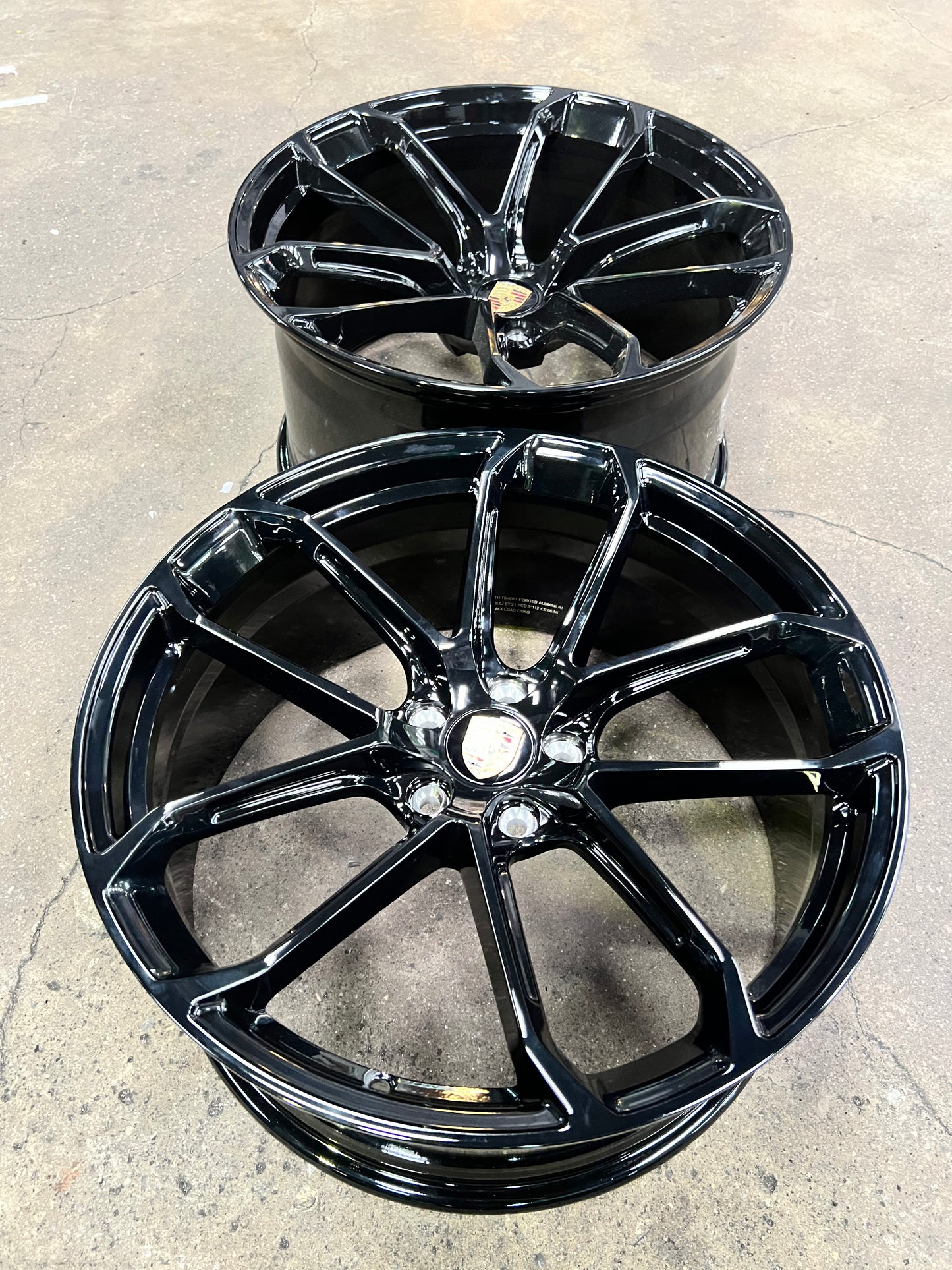 New 20x9 ET21 20x10.5 ET15 Overdrive Forged BF104 (4 wheel) 5x112 Black