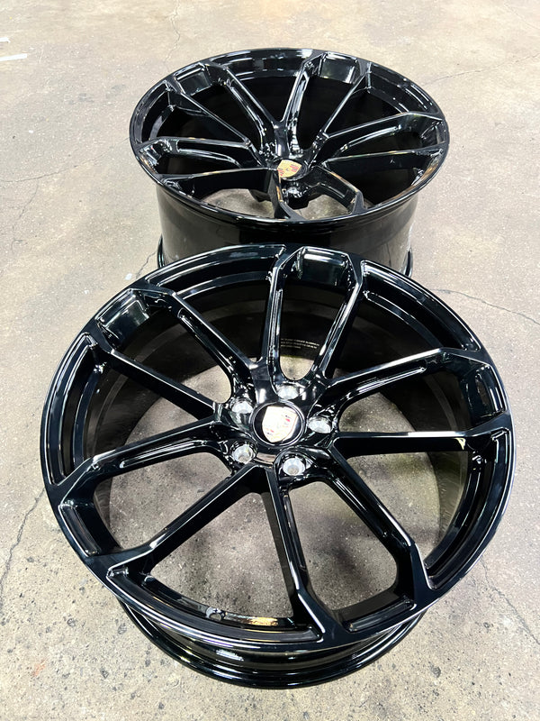 New 20x9 ET21 20x10.5 ET15 Overdrive Forged BF104 (4 wheel) 5x112 Black