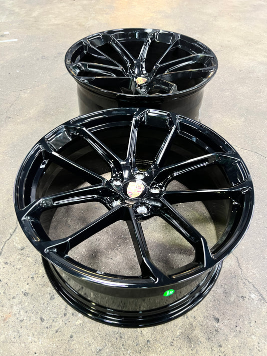 New 20x9 ET21 20x10.5 ET15 Overdrive Forged BF104 (4 wheel) 5x112 Black
