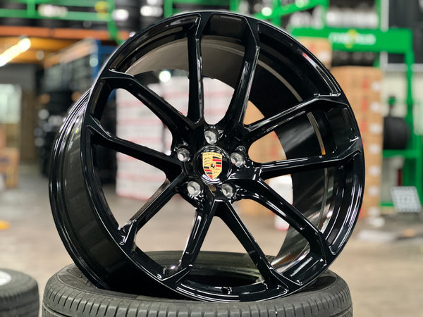 New 20x9 ET21 20x10.5 ET15 Overdrive Forged BF104 (4 wheel) 5x112 Black