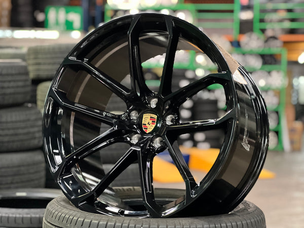 New 20x9 ET21 20x10.5 ET15 Overdrive Forged BF104 (4 wheel) 5x112 Black