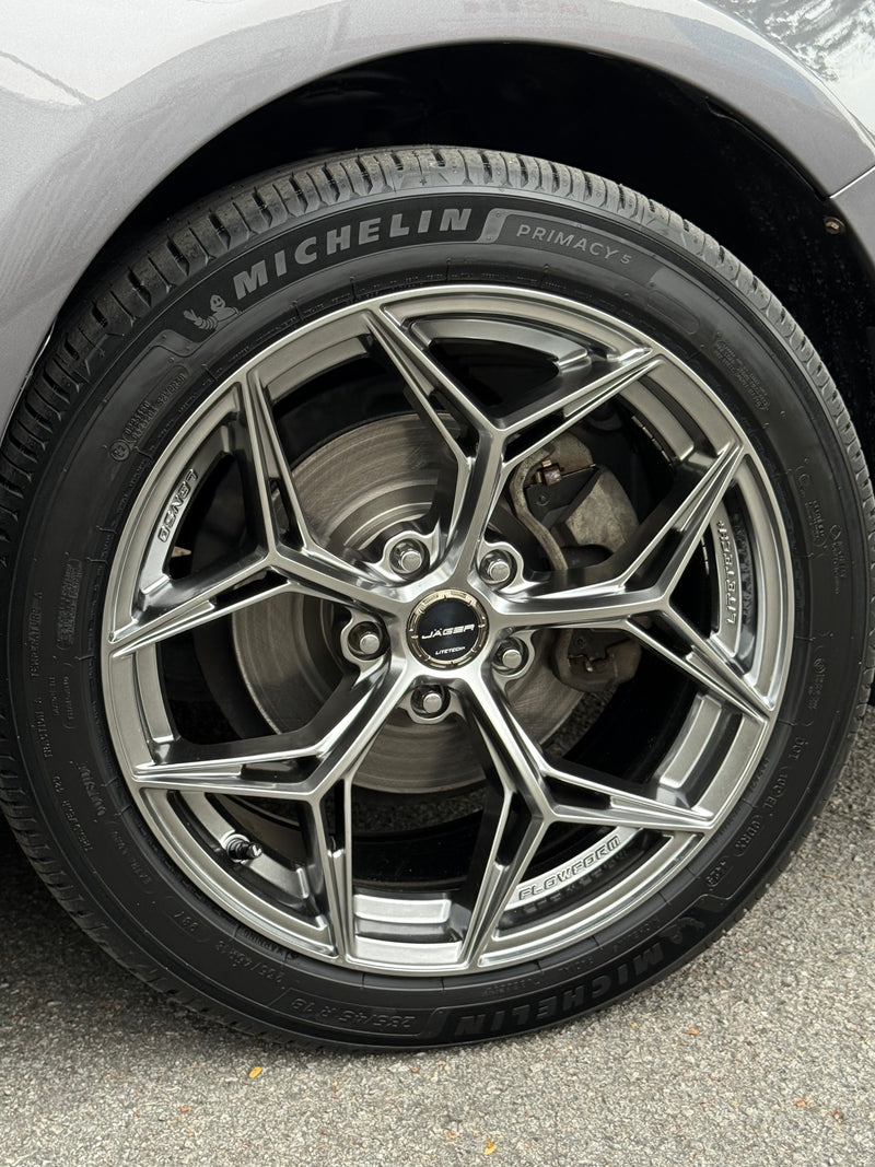 New 18x8.5 ET35 Lenso Blaze Rim (4 wheel) Satin Black 5x114.3
