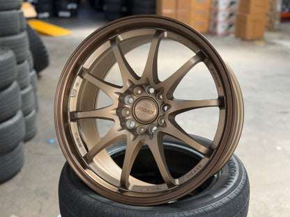 NEW 18X8.5 ET35 NK Performance CE28 Rim (4 wheel) Flat Bronze 5X112