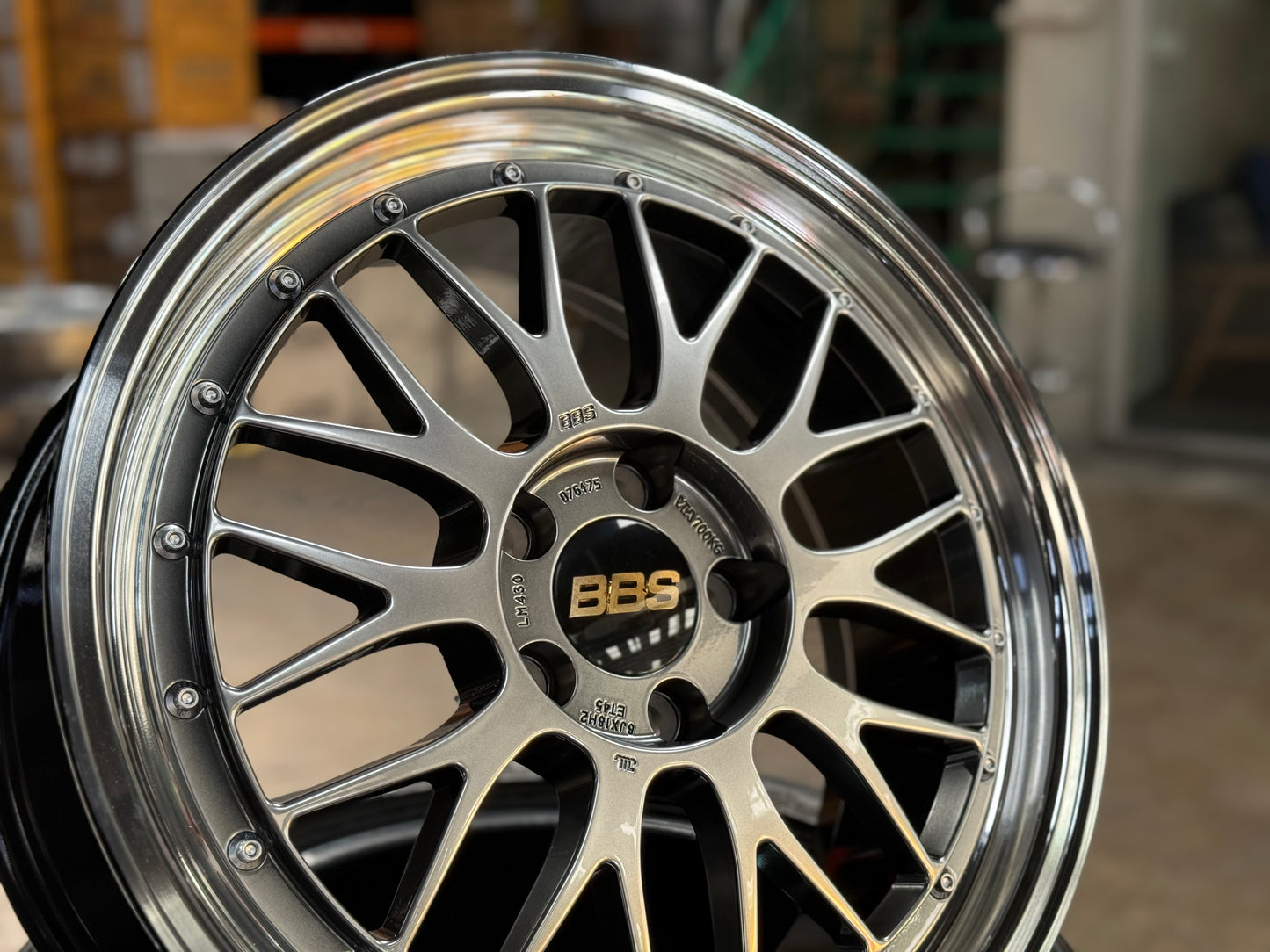 New 18X8 ET45 BBS LM Forged Japan Rim (4 wheel) Diamond Black 5X112 Mini JCW F56 F55