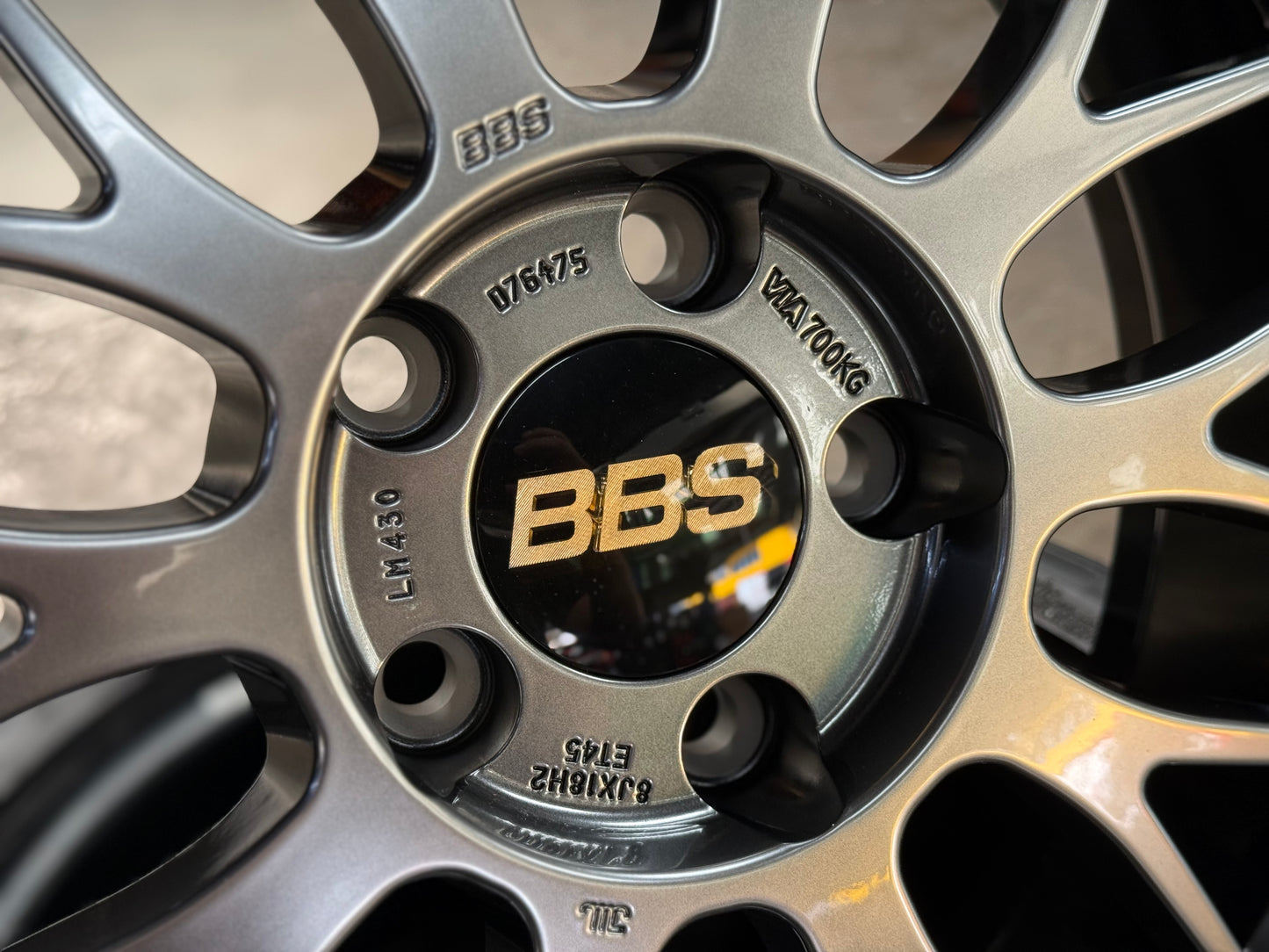 New 18X8 ET45 BBS LM Forged Japan Rim (4 wheel) Diamond Black 5X112 Mini JCW F56 F55