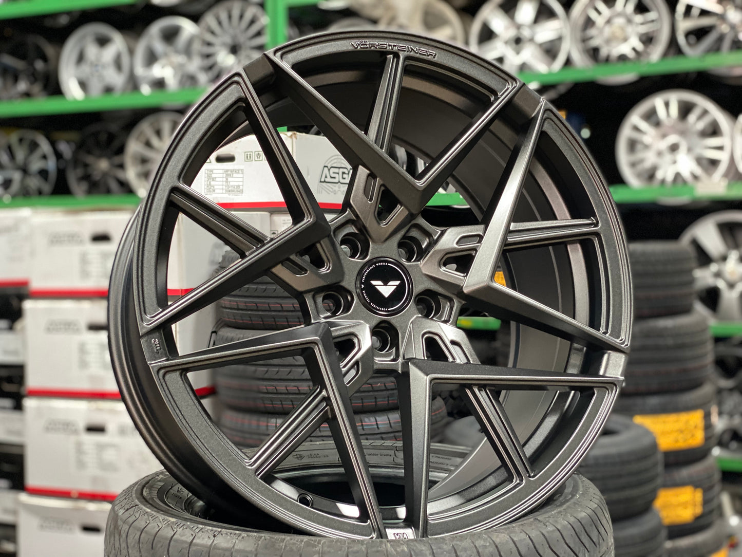 [Bundle] 20x9 ET35 Vorsteiner VFF113 (2 wheel) 5x112 Carbon Graphite