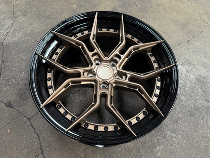 New 19x8.5 ET32 19x9.5 ET38 G Forged GF13 (4 wheels) Black Bronze 5x114.3