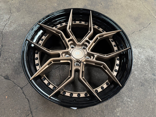 New 19x8.5 ET32 19x9.5 ET38 G Forged GF13 (4 wheels) Black Bronze 5x114.3