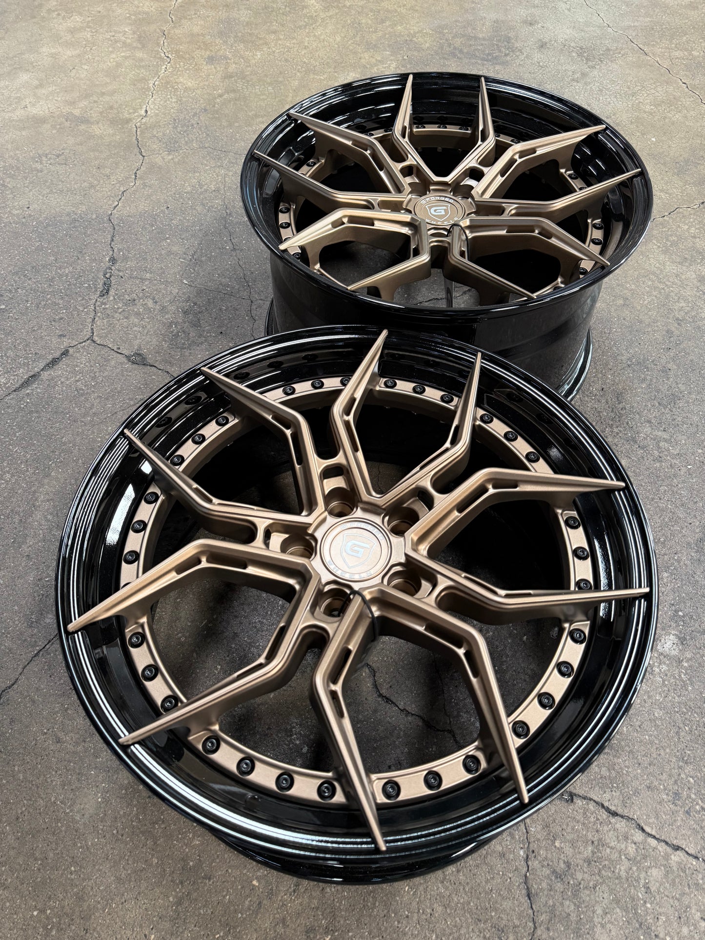 New 19x8.5 ET32 19x9.5 ET38 G Forged GF13 (4 wheels) Black Bronze 5x114.3