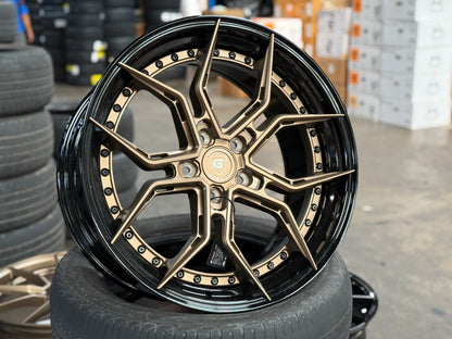 New 19x8.5 ET32 19x9.5 ET38 G Forged GF13 (4 wheels) Black Bronze 5x114.3