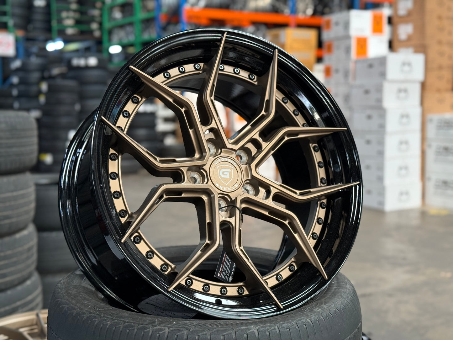 New 19x8.5 ET32 19x9.5 ET38 G Forged GF13 (4 wheels) Black Bronze 5x114.3