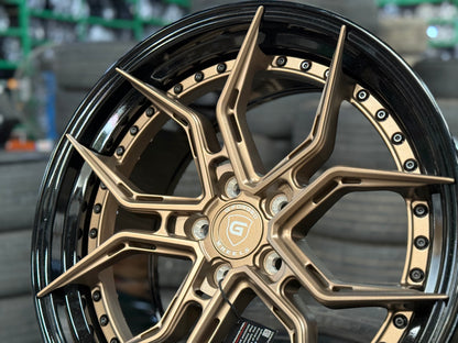 New 19x8.5 ET32 19x9.5 ET38 G Forged GF13 (4 wheels) Black Bronze 5x114.3