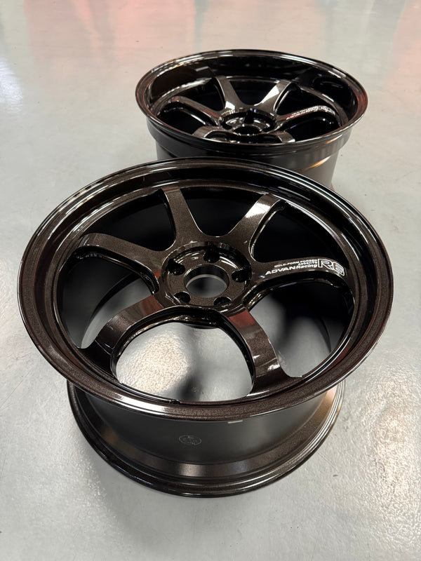 New 20x10 ET35 20x11 ET5 Advan Racing R6 FORGED JAPAN Nissan R35 GTR 5x114.3 (4 Wheels)