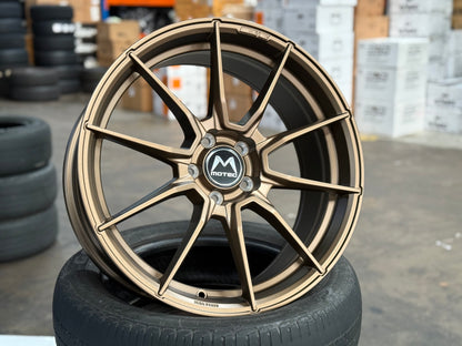 New 19x8.5 ET38 Motec MCR2 Rim (4 wheel) Bronze 5x112