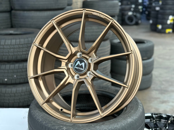New 19x8.5 ET38 Motec MCR2 Rim (4 wheel) Bronze 5x112