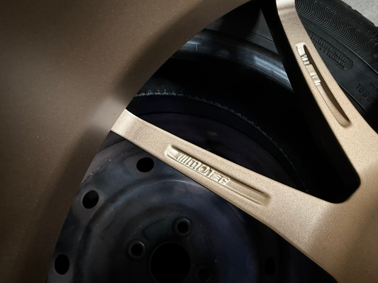 New 19x8.5 ET38 Motec MCR2 Rim (4 wheel) Bronze 5x112
