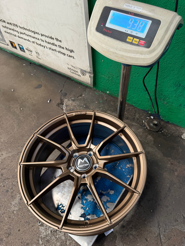 New 19x8.5 ET38 Motec MCR2 Rim (4 wheel) Bronze 5x112