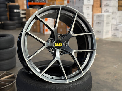 New 20x9.5 ET22 20x10.5 ET35 Overdrive Forged BBS FIR Design (4 wheel) 5x120 Hyper Black