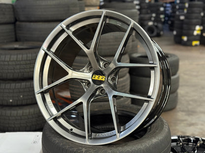 New 20x9.5 ET22 20x10.5 ET35 Overdrive Forged BBS FIR Design (4 wheel) 5x120 Hyper Black
