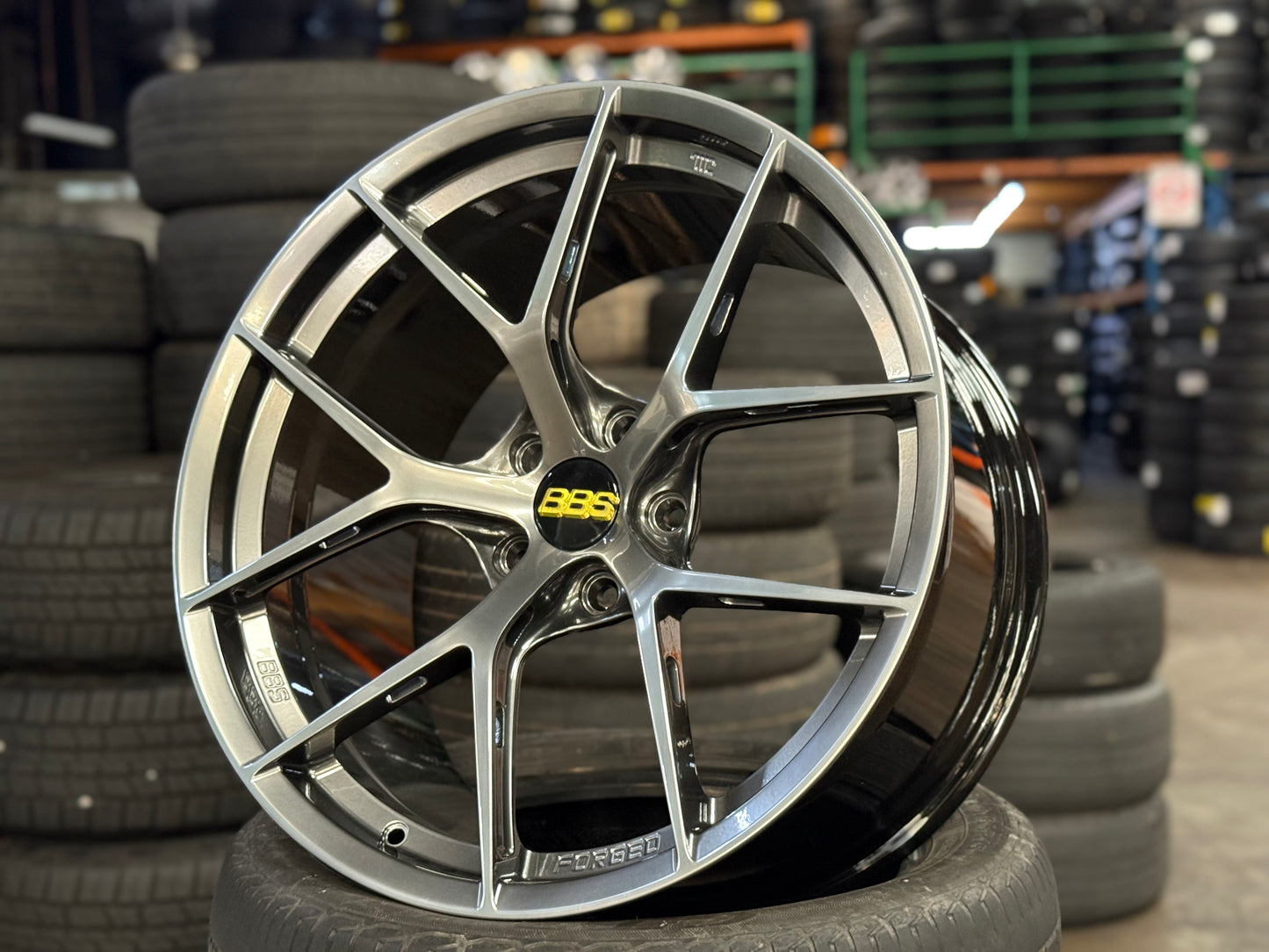 New 20x9.5 ET22 20x10.5 ET35 Overdrive Forged BBS FIR Design (4 wheel) 5x120 Hyper Black