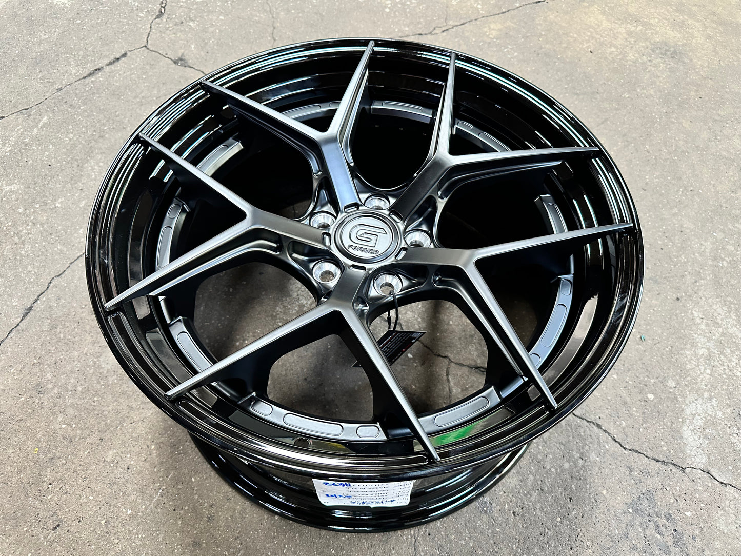 New 19x8.5 ET30 19x9.5 ET40 G Forged GF01 (4 wheels) Gloss Black 5x112