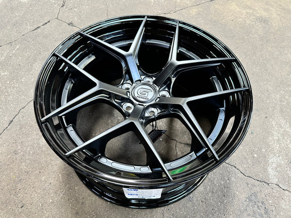 New 19x8.5 ET30 19x9.5 ET40 G Forged GF01 (4 wheels) Gloss Black 5x112