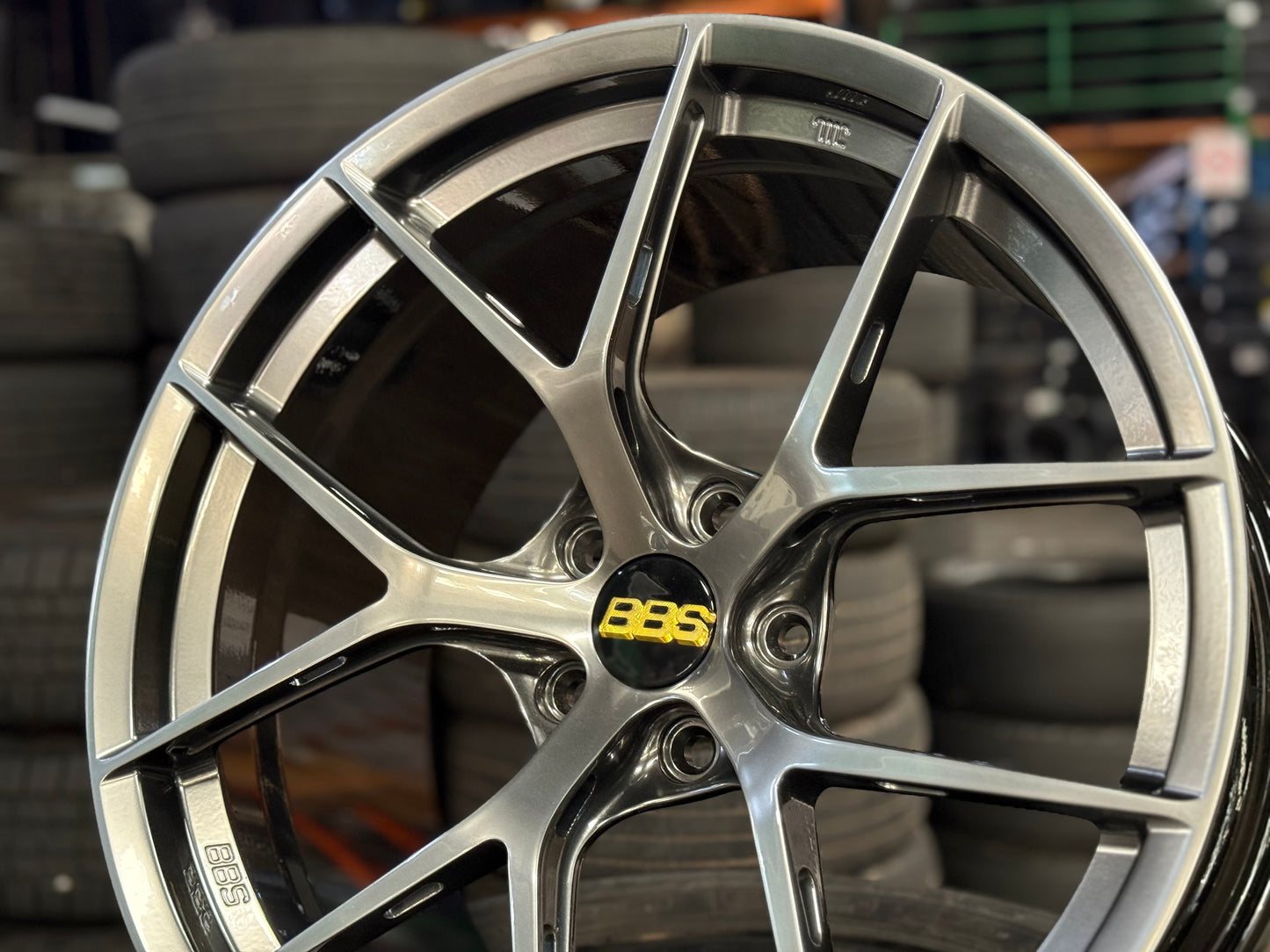 New 20x9.5 ET22 20x10.5 ET35 Overdrive Forged BBS FIR Design (4 wheel) 5x120 Hyper Black