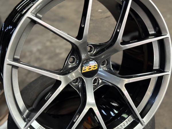 New 20x9.5 ET22 20x10.5 ET35 Overdrive Forged BBS FIR Design (4 wheel) 5x120 Hyper Black