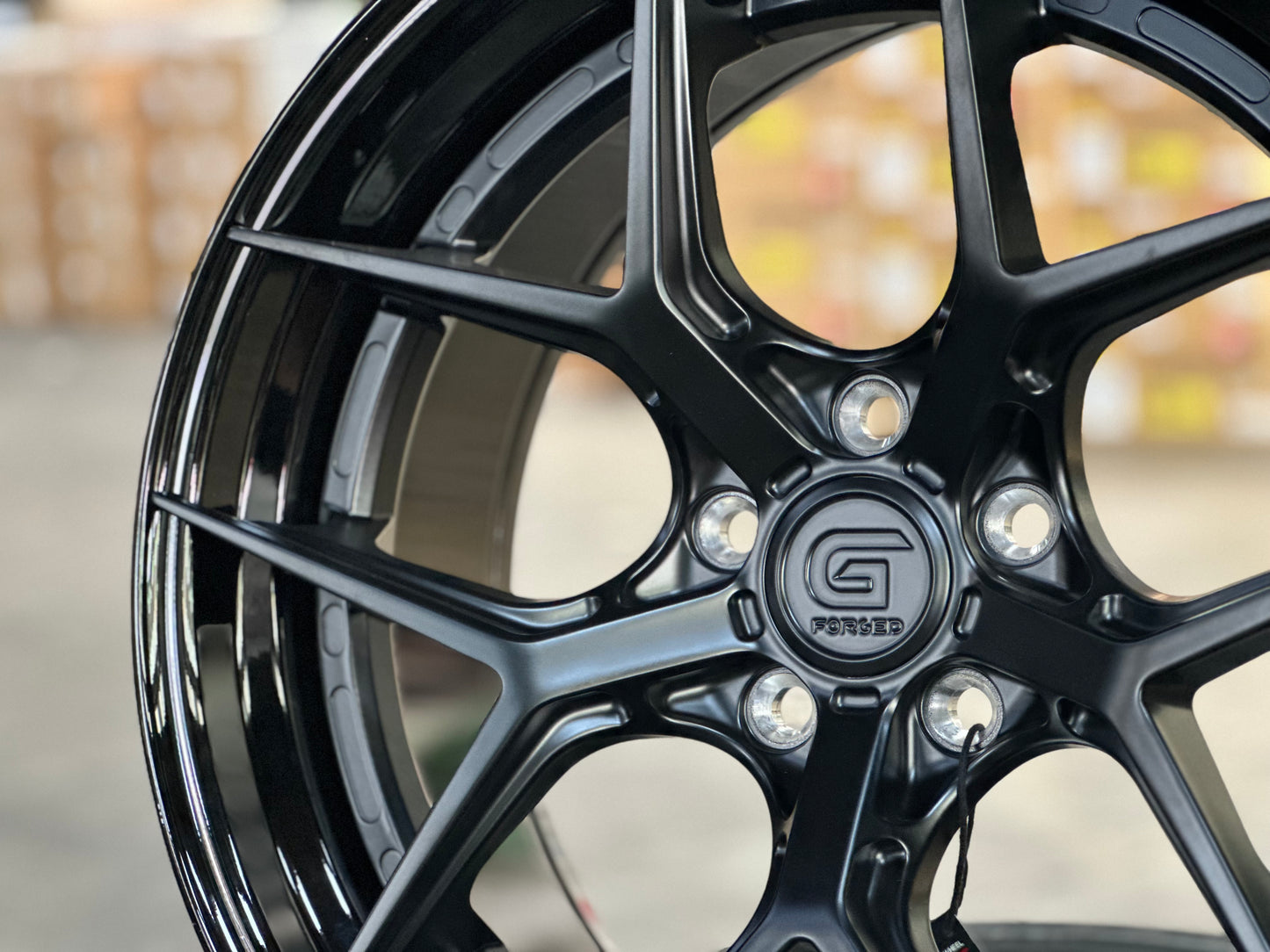New 19x8.5 ET30 19x9.5 ET40 G Forged GF01 (4 wheels) Gloss Black 5x112
