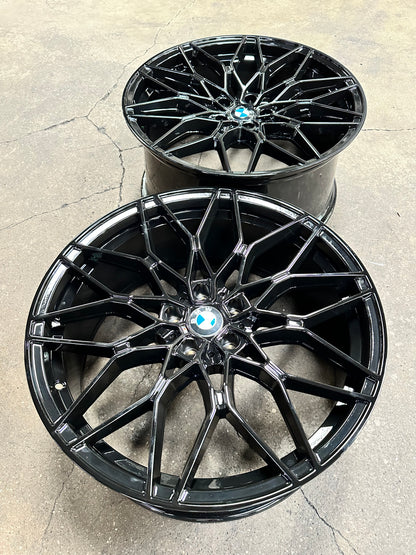 New 20x8.5 ET26 20x9.5 ET37 BMW Style 1000M (4 wheel) 5x112 Gloss Black