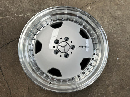 New 18x8.5 ET30 18x9.5 ET35 Mercedes AERO CLASSIC Staggered 5x112 Silver Polished Lips + 20 pcs Wheel Bolts