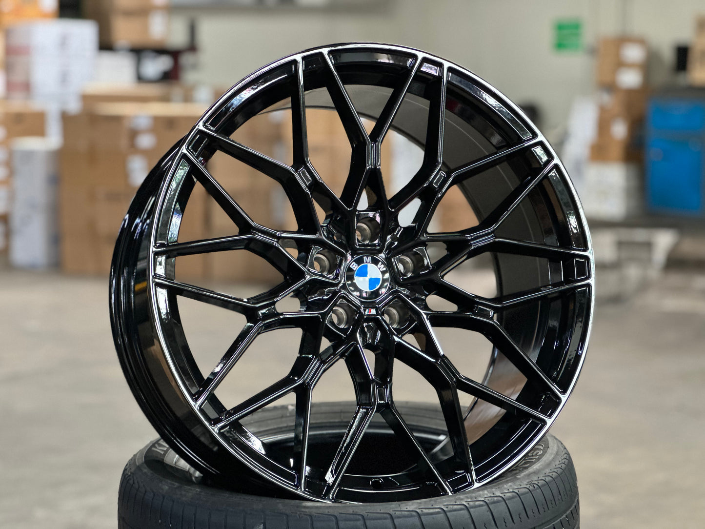 [Bundle] 20x8.5 ET26 BMW Style 1000M (2 wheel) 5x112 Gloss Black