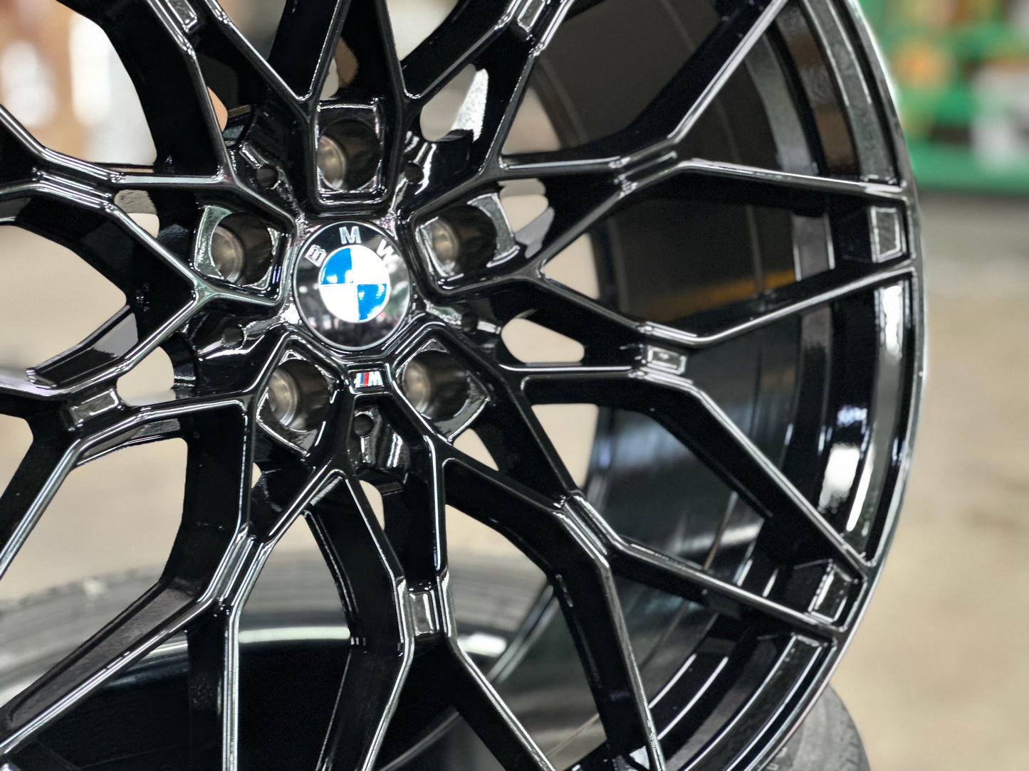 New 20x8.5 ET26 20x9.5 ET37 BMW Style 1000M (4 wheel) 5x112 Gloss Black