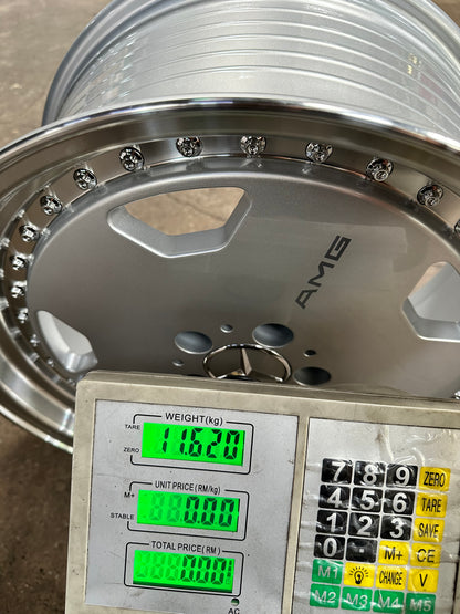 New 18x8.5 ET30 18x9.5 ET35 Mercedes AERO CLASSIC Staggered 5x112 Silver Polished Lips + 20 pcs Wheel Bolts