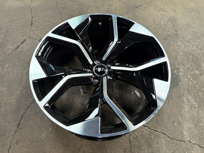 New 22x10 ET28 Overdrive Forged AUDI RS Q8 Rim (4 wheel) Black 5x112