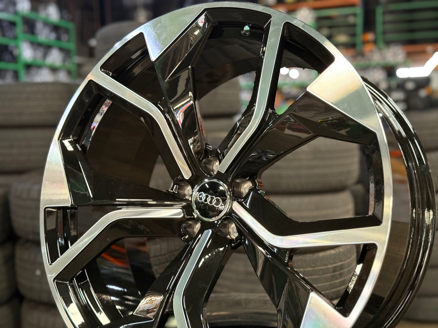 New 22x10 ET28 Overdrive Forged AUDI RS Q8 Rim (4 wheel) Black 5x112