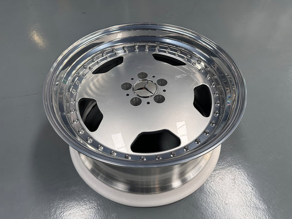 New 19x8.5 ET18 19x9.5 ET20 Overdrive Forged AMG AERO CLASSIC Mercedes 5x112 Silver rim (4 wheels)