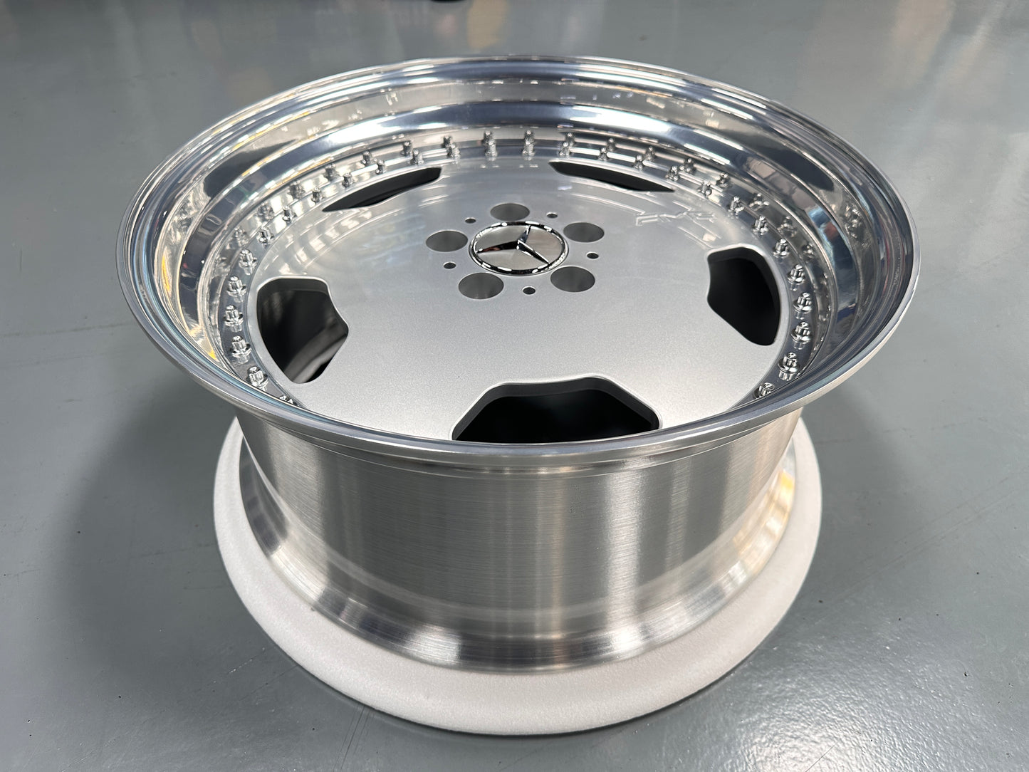 New 19x8.5 ET18 19x9.5 ET20 Overdrive Forged AMG AERO CLASSIC Mercedes 5x112 Silver rim (4 wheels)