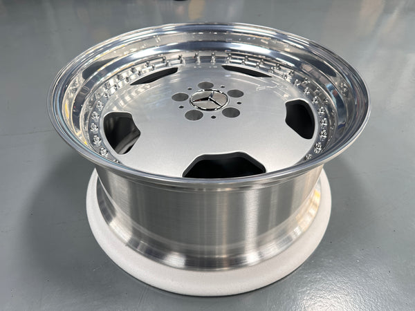 New 19x8.5 ET18 19x9.5 ET20 Overdrive Forged AMG AERO CLASSIC Mercedes 5x112 Silver rim (4 wheels)