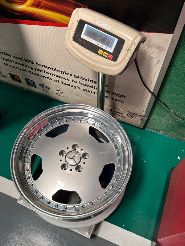 New 19x8.5 ET18 19x9.5 ET20 Overdrive Forged AMG AERO CLASSIC Mercedes 5x112 Silver rim (4 wheels)