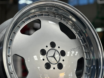 New 19x8.5 ET18 19x9.5 ET20 Overdrive Forged AMG AERO CLASSIC Mercedes 5x112 Silver rim (4 wheels)