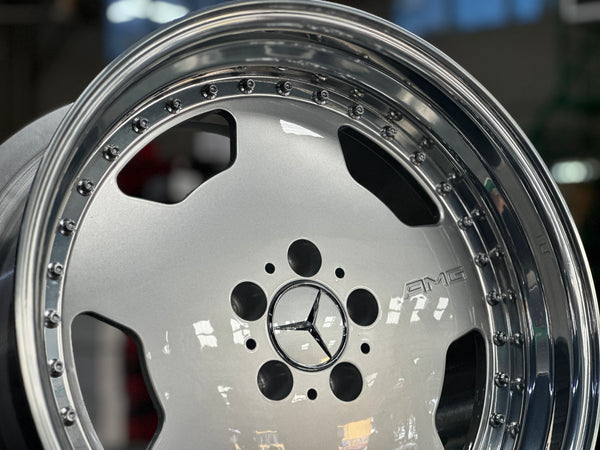 New 19x8.5 ET18 19x9.5 ET20 Overdrive Forged AMG AERO CLASSIC Mercedes 5x112 Silver rim (4 wheels)