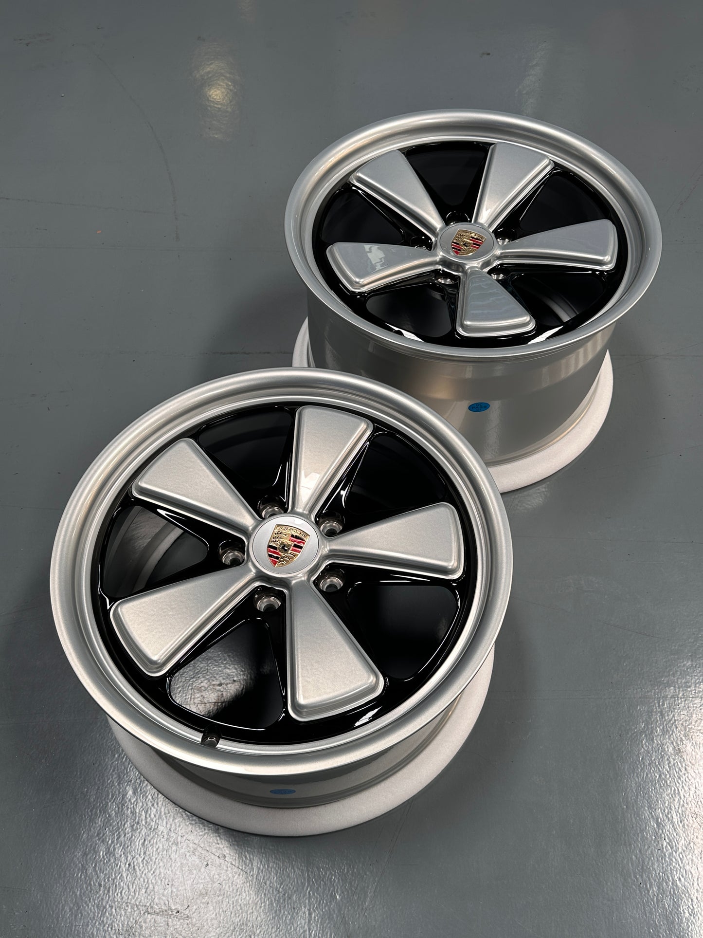 New 19x8.5 ET50 19x12 ET44 Overdrive Forged Porsche Fuchs Carrera 911 997 C4 C4S Turbo S Silver