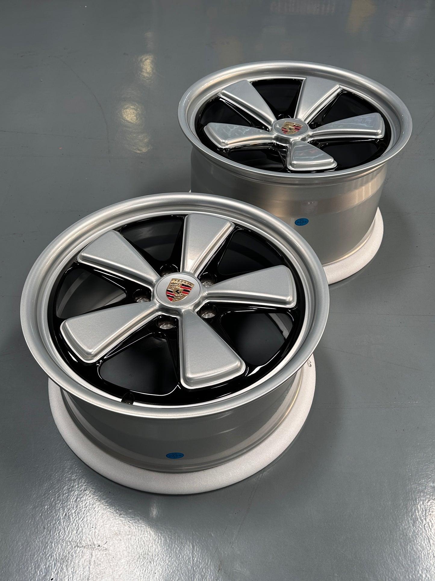 New 19x8.5 ET50 19x12 ET44 Overdrive Forged Porsche Fuchs Carrera 911 997 C4 C4S Turbo S Silver