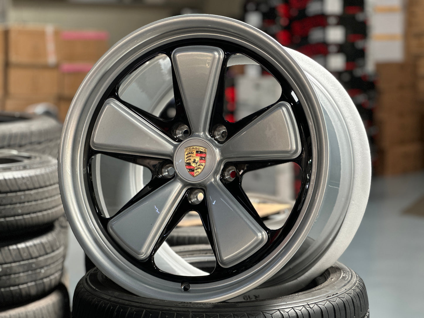 New 19x8.5 ET50 19x12 ET44 Overdrive Forged Porsche Fuchs Carrera 911 997 C4 C4S Turbo S Silver