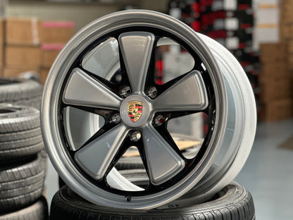 New 19x8.5 ET50 19x12 ET44 Overdrive Forged Porsche Fuchs Carrera 911 997 C4 C4S Turbo S Silver