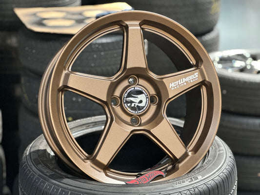 NEW 16X7 ET40 Hotwheels HW01 Flow Formed Rim Racing Bronze 4X100