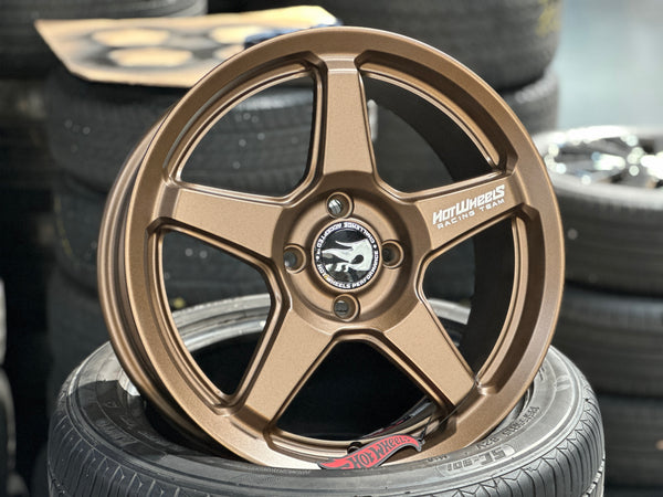 NEW 16X7 ET40 Hotwheels HW01 Flow Formed Rim Racing Bronze 4X100