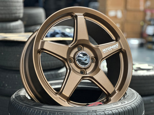 NEW 16X7 ET40 Hotwheels HW01 Flow Formed Rim Racing Bronze 4X100