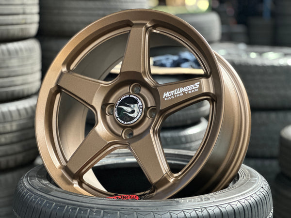 NEW 16X7 ET40 Hotwheels HW01 Flow Formed Rim Racing Bronze 4X100